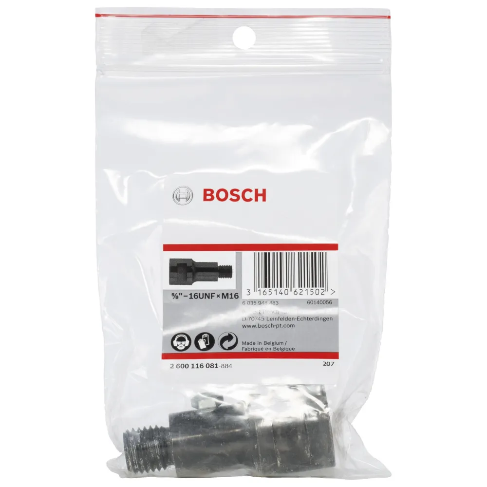 Bosch Adapter zu Diamantdosensenker, Adapter Maschinenseite: 5/8-16UNF mit M 16 - 2600116081