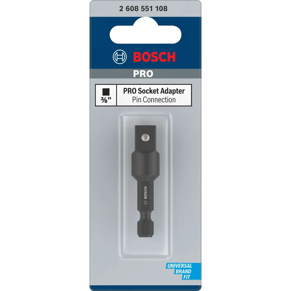 Bosch PRO Socket Adapter mit Stiftverbindung 3/8" 50 mm - 2608551108