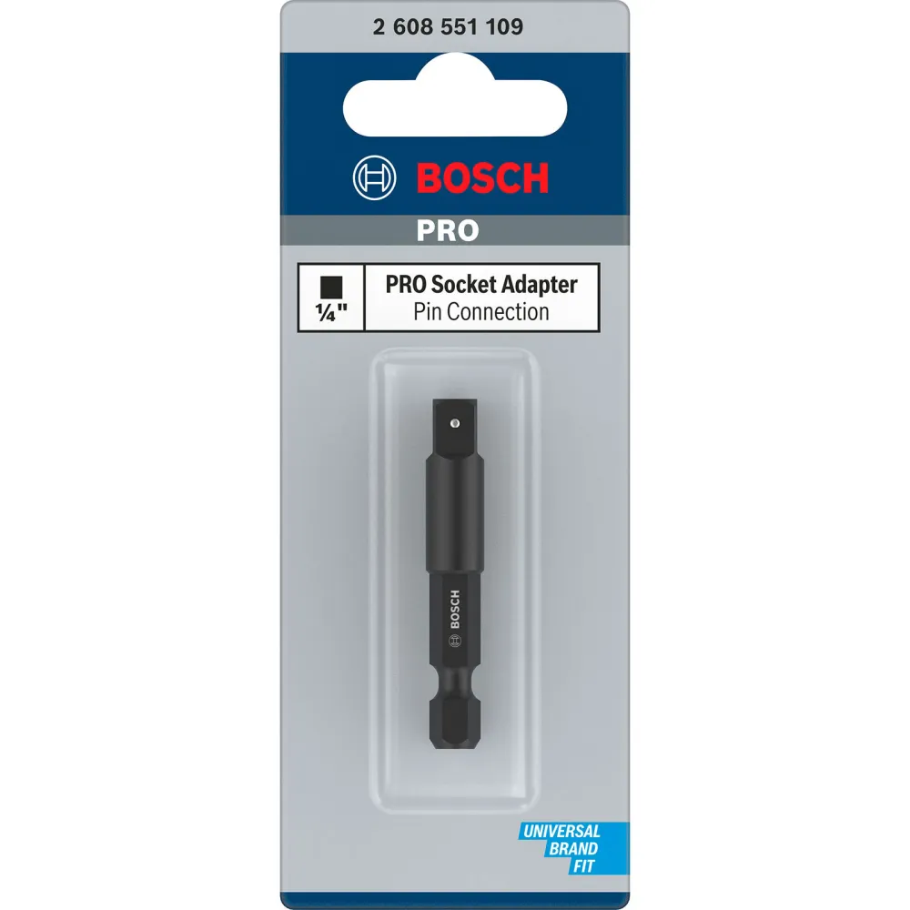 Bosch PRO Socket Adapter mit Stiftverbindung 1/4" 50 mm - 2608551109