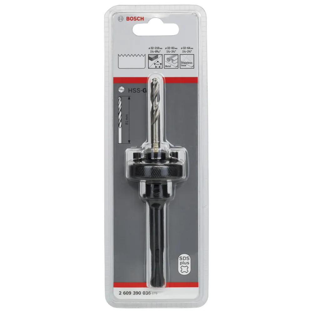 Bosch SDS plus-Adapter, 5/8 - 18 UNF, 32 bis 210 mm - 2609390036