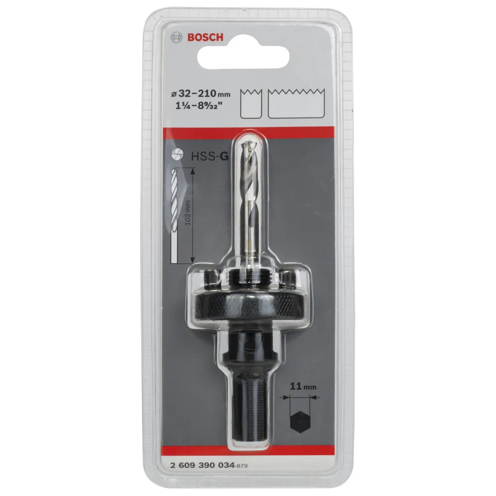 Bosch Sechskantadapter, 5/8 - 18 UNF, 32 - 210 mm - 2609390034