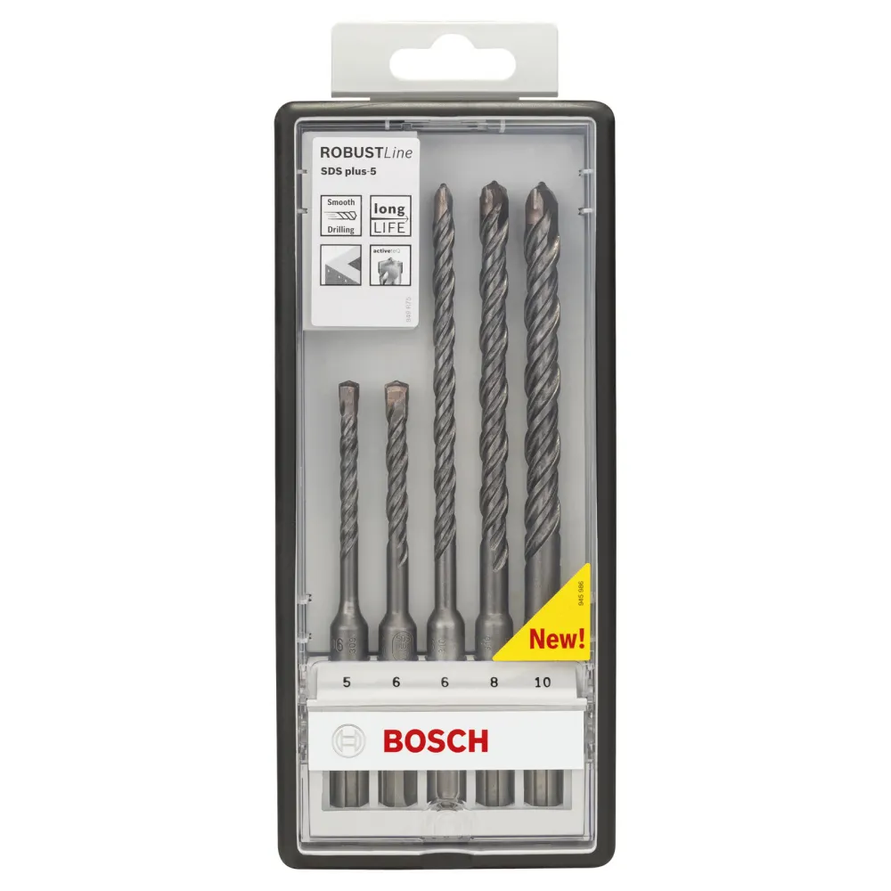 Bosch Hammerbohrer-Robust Line-Set SDS plus-5 5tlg. 5 - 10 mm - 2607019927