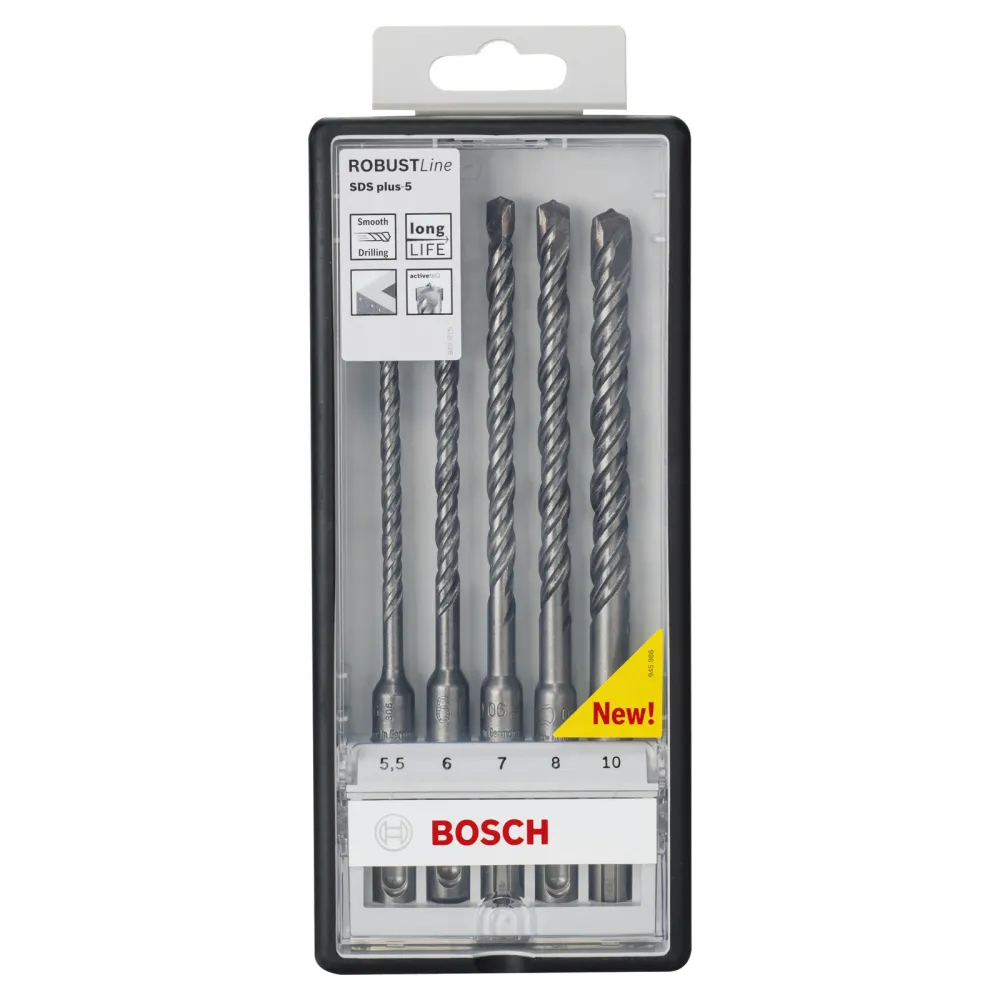 Bosch Hammerbohrer-Robust Line-Set SDS plus-5 5tlg. 5,5 - 10 mm - 2607019929