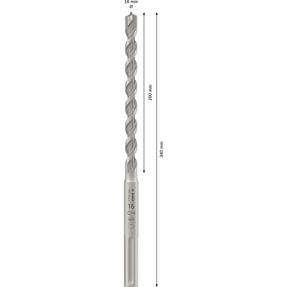 Bosch PRO SDS max-4 Hammerbohrer 16 x 200 x 340 mm - 2608685860