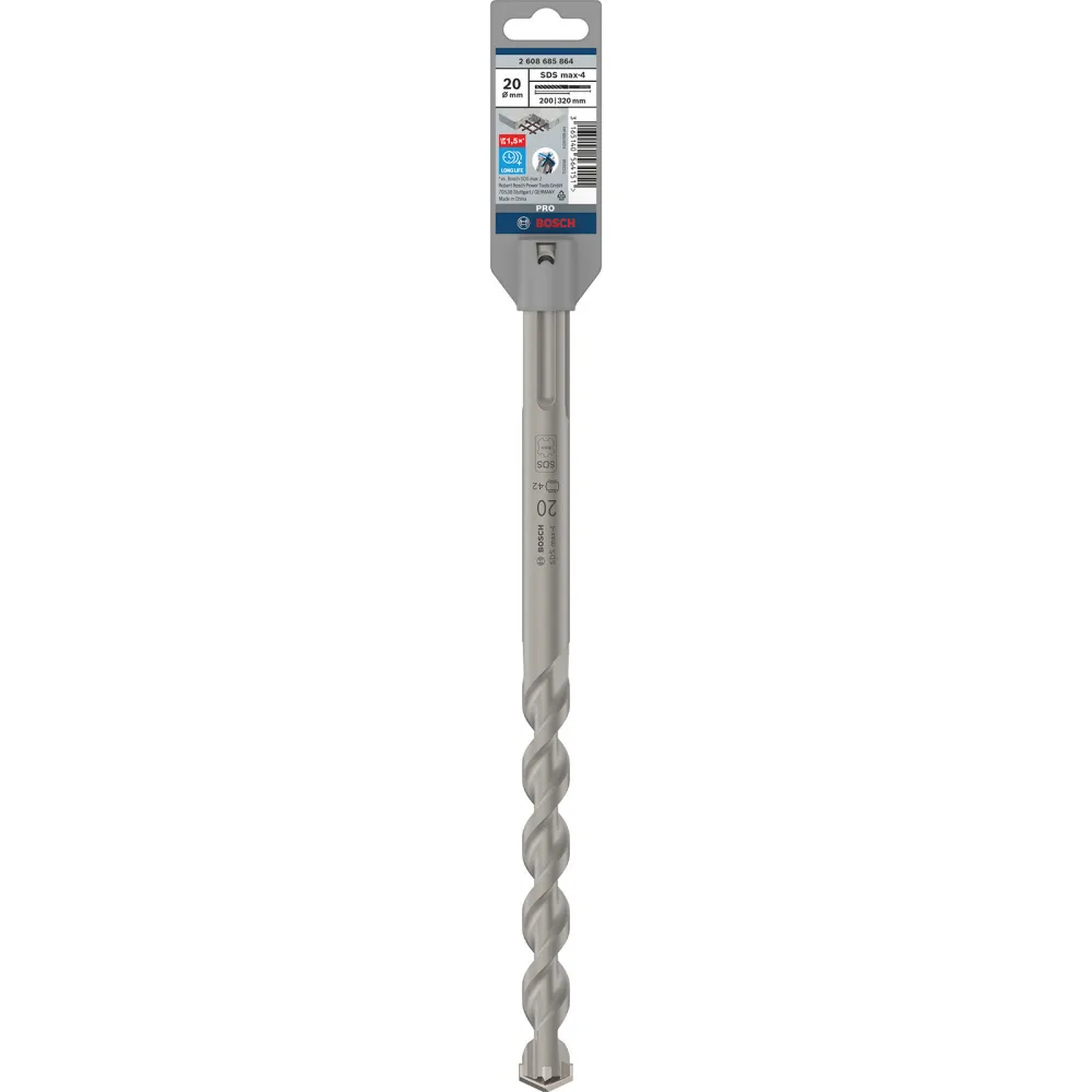 Bosch PRO SDS max-4 Hammerbohrer 20 x 200 x 320 mm - 2608685864