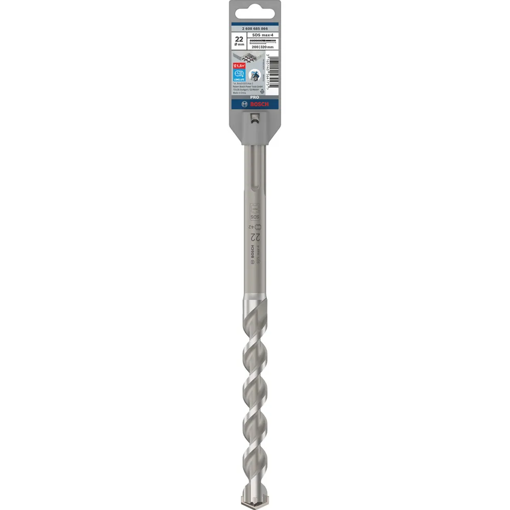 Bosch PRO SDS max-4 Hammerbohrer 22 x 200 x 320 mm - 2608685866