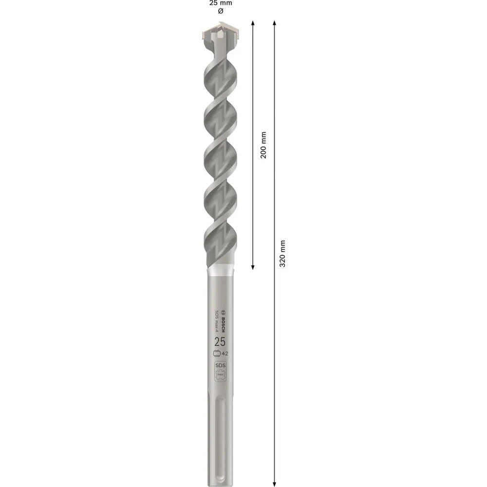 Bosch PRO SDS max-4 Hammerbohrer 25 x 200 x 320 mm - 2608685868