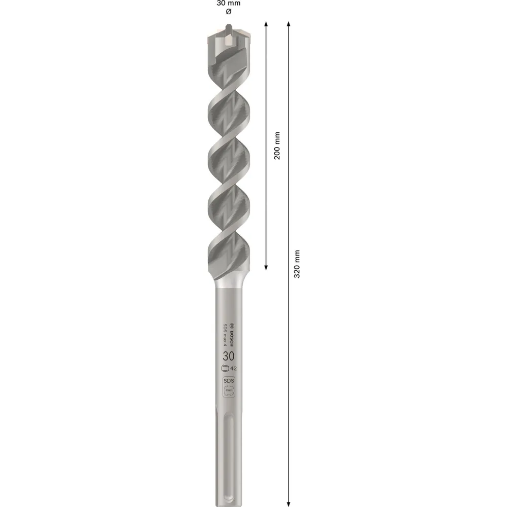 Bosch PRO SDS max-4 Hammerbohrer 30 x 200 x 320 mm - 2608685872