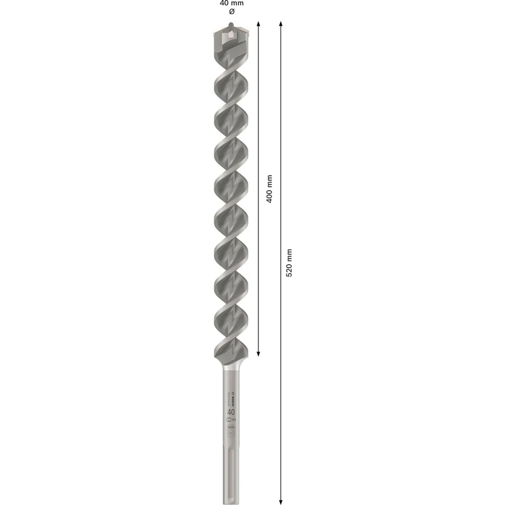 Bosch PRO SDS max-4 Hammerbohrer 40 x 400 x 520 mm - 2608685877