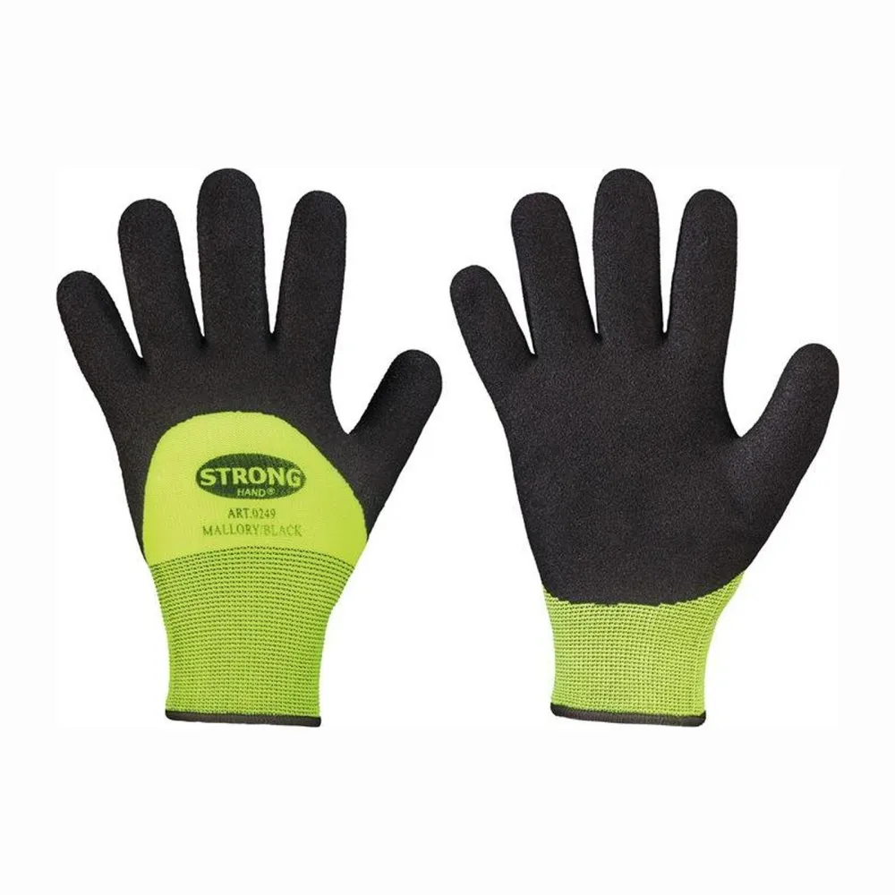 STRONGHAND Kälteschutzhandschuhe Mallory / Black schwarz / gelb EN 388 EN 511 PSA II Gr. 11 - 0249-11H