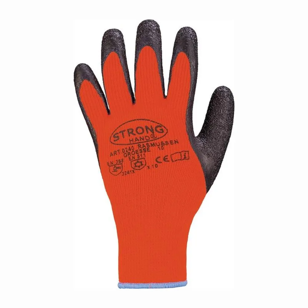 STRONGHAND Kälteschutzhandschuhe Rasmussen orange / schwarz EN 388 EN 511 PSA II Gr. 8 - 0240-08H