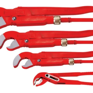 ROTHENBERGER Zangenset: Eckrohrzange 1" - 1 1/2" - 2", Wasserpumpenzange 10" - 070137X