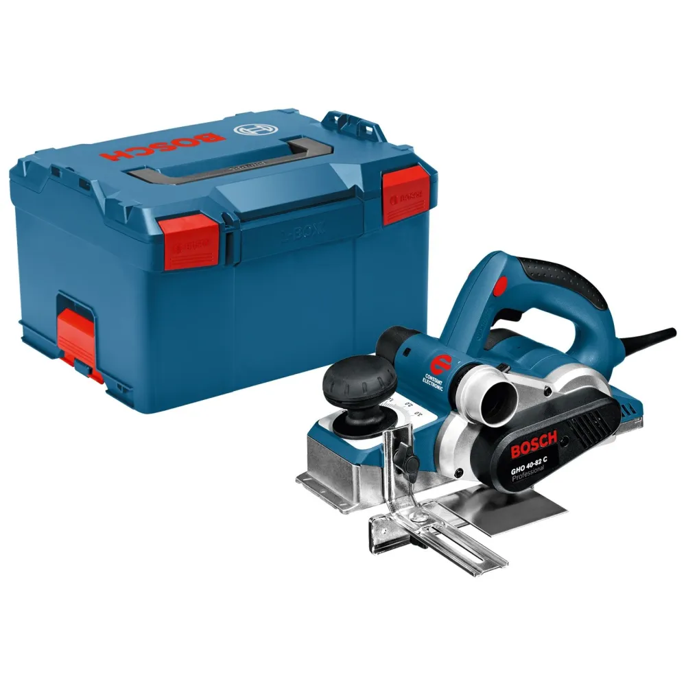 Bosch Hobel GHO 40-82 C 850 W inkl. Zubehör-Set L-Boxx - 060159A76A