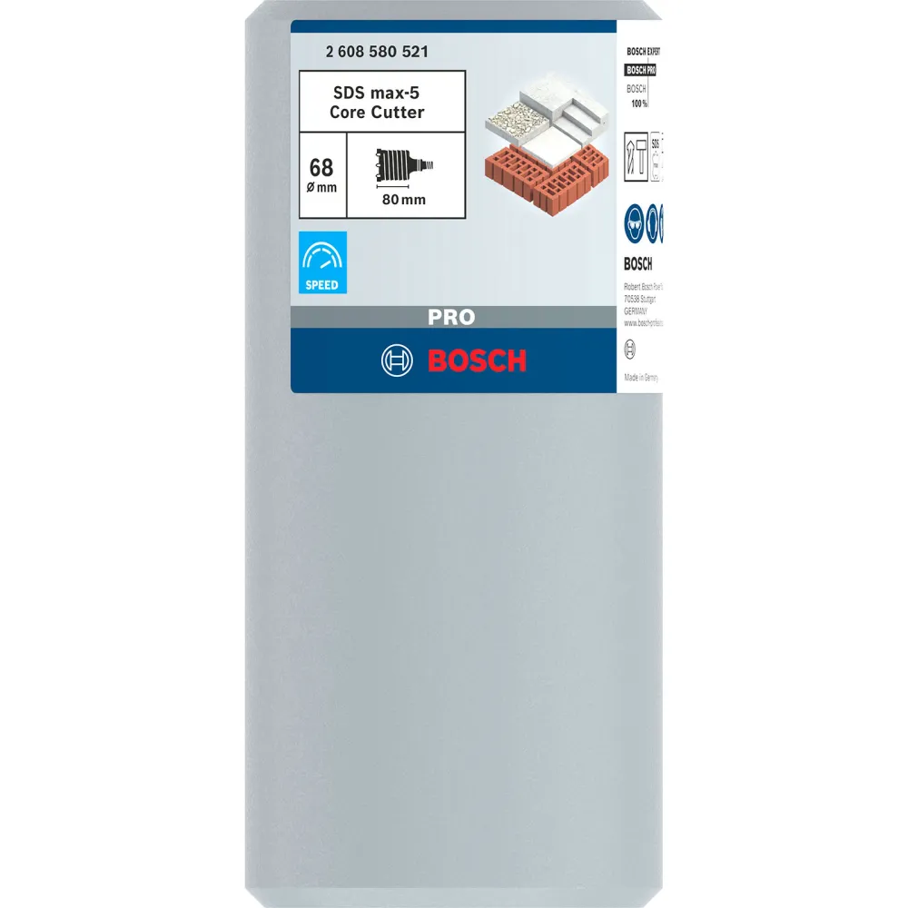 Bosch PRO SDS max-5 Core Cutter 68 x 80x108 mm - 2608580521