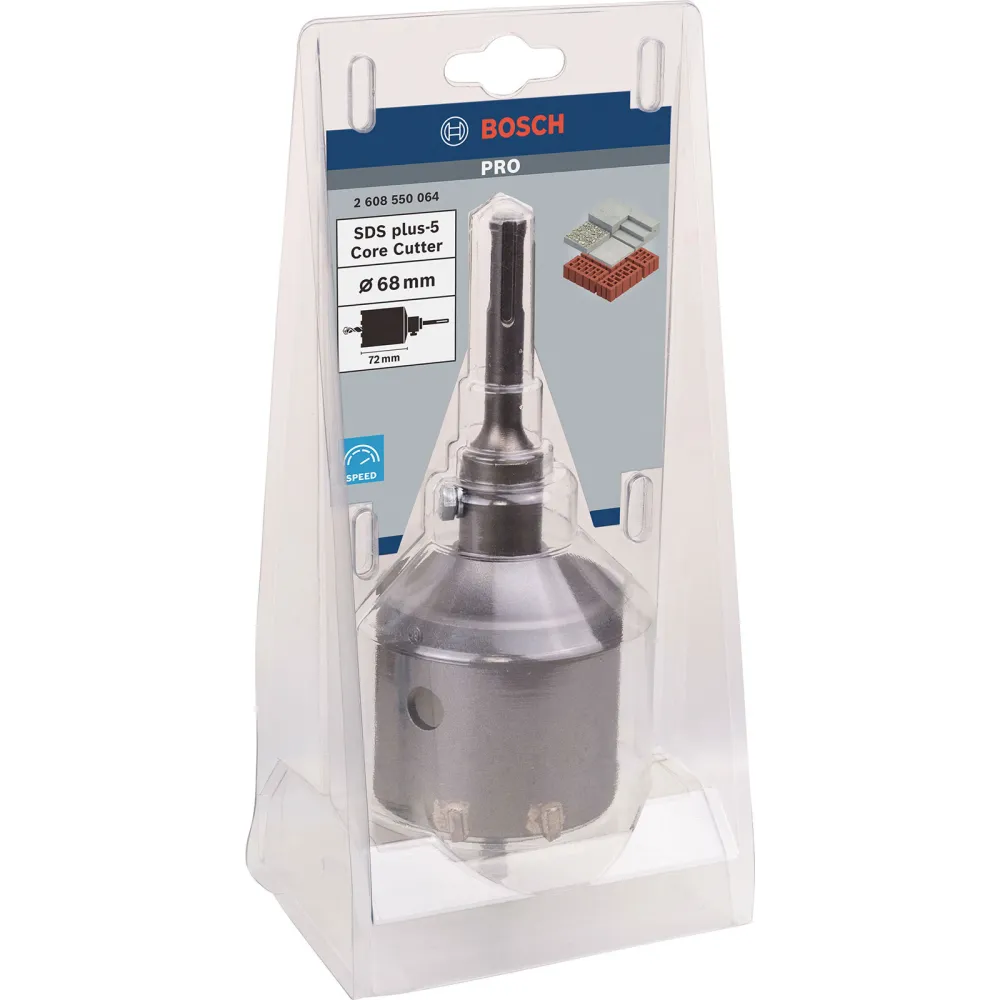 Bosch PRO SDS plus-5 Core Cutter-Set 68 x 54 x 72 mm - 2608550064