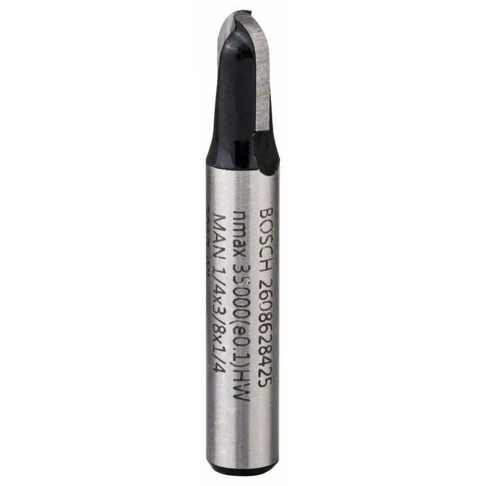 Bosch Hohlkehlfräser 1/4" R1 3,2 mm Ø 9,5 mm L 9,2 mm G 40 mm - 2608628425