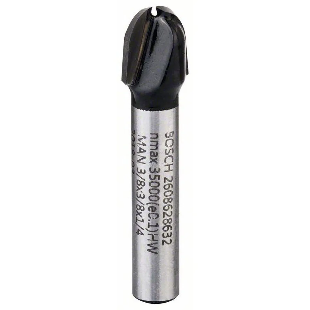 Bosch Hohlkehlfräser 1/4" R1 4,7 mm Ø 9,5 mm L 9,2 mm G 45 mm - 2608628632