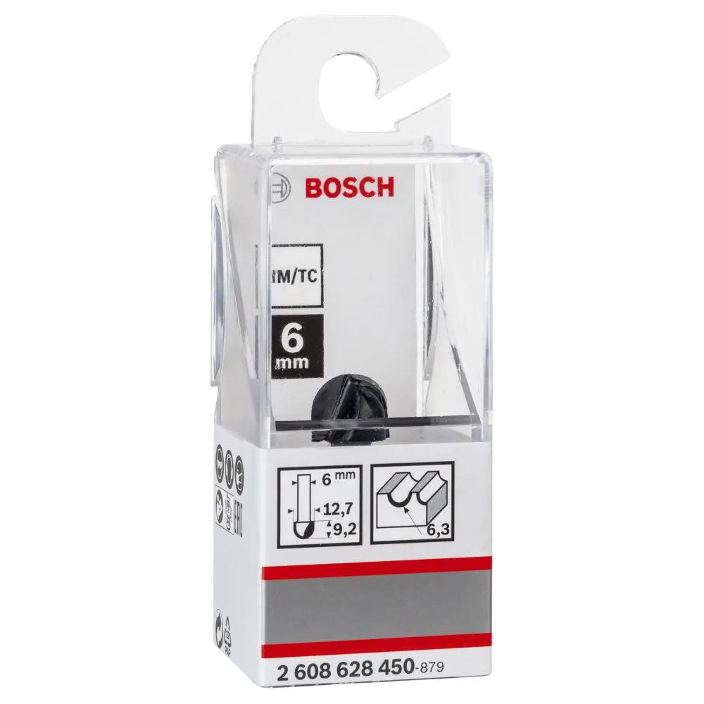 Bosch Hohlkehlfräser + Zapfen 6 x 12,7 x 40 - 2608628450