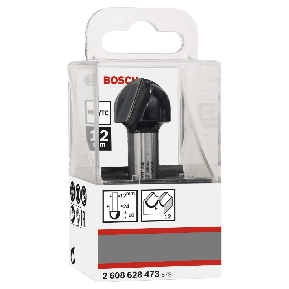 Bosch Hohlkehlfräser + Zapfen 12 x 24 x 57 - 2608628473