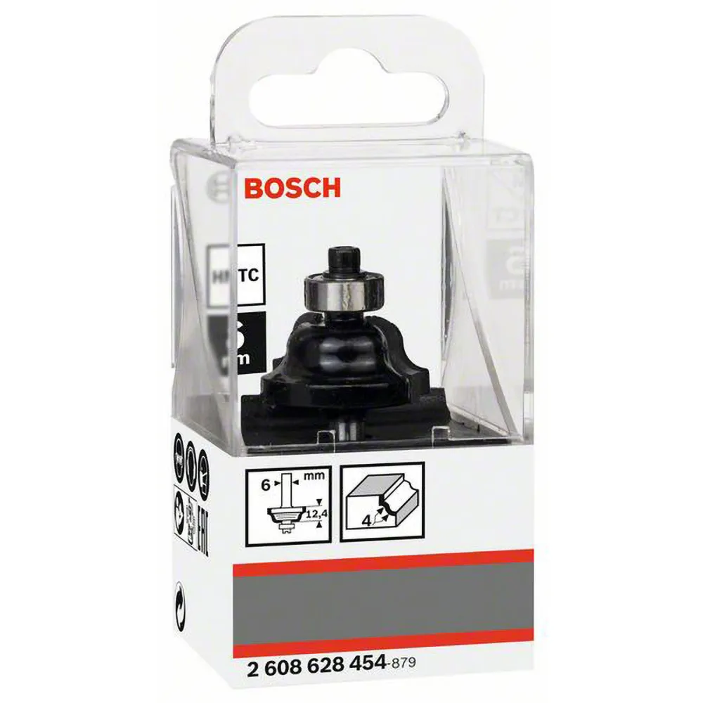 Bosch Kantenformfräser B 6 mm R1 4 mm Ø 28,6 mm B 8 mm L 12,4 mm G 54 mm - 2608628454