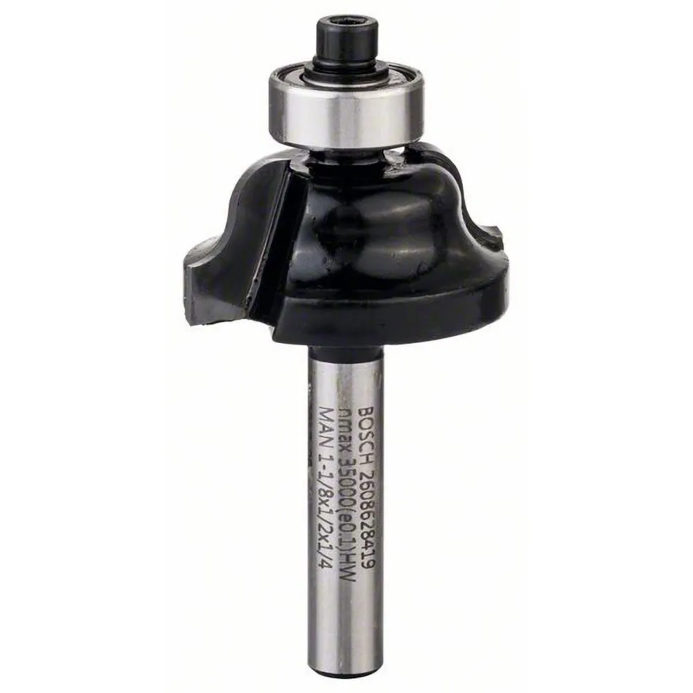 Bosch Kantenfräser B 1/4" R1 4 mm Ø 28,6 mm B 8 mm L 12,4 mm G 54 mm - 2608628419