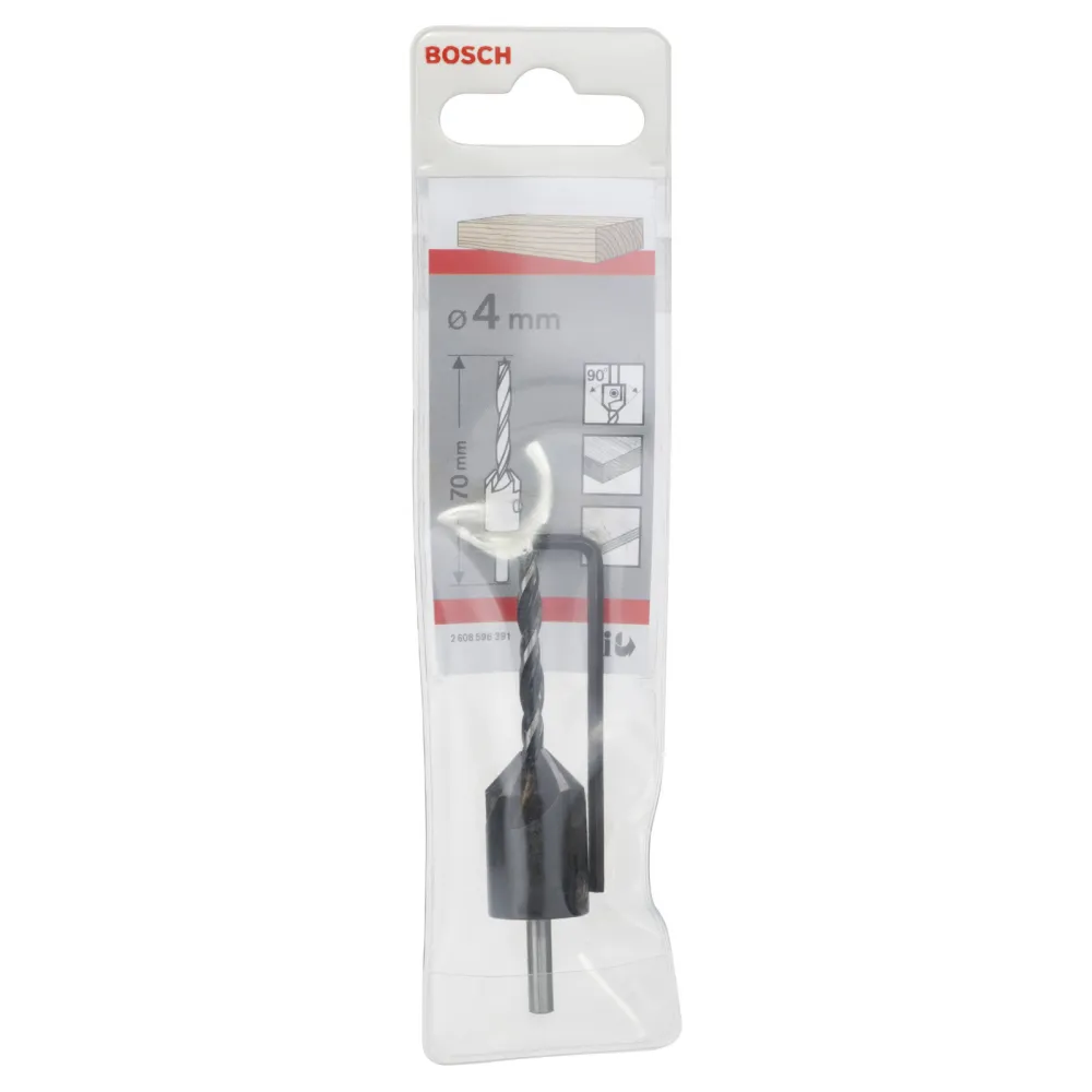 Bosch Holzspiralbohrer mit 90°-Senker 4 mm - 2608596391