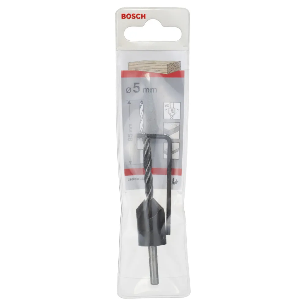 Bosch Holzspiralbohrer mit 90°-Senker 5 mm - 2608596392