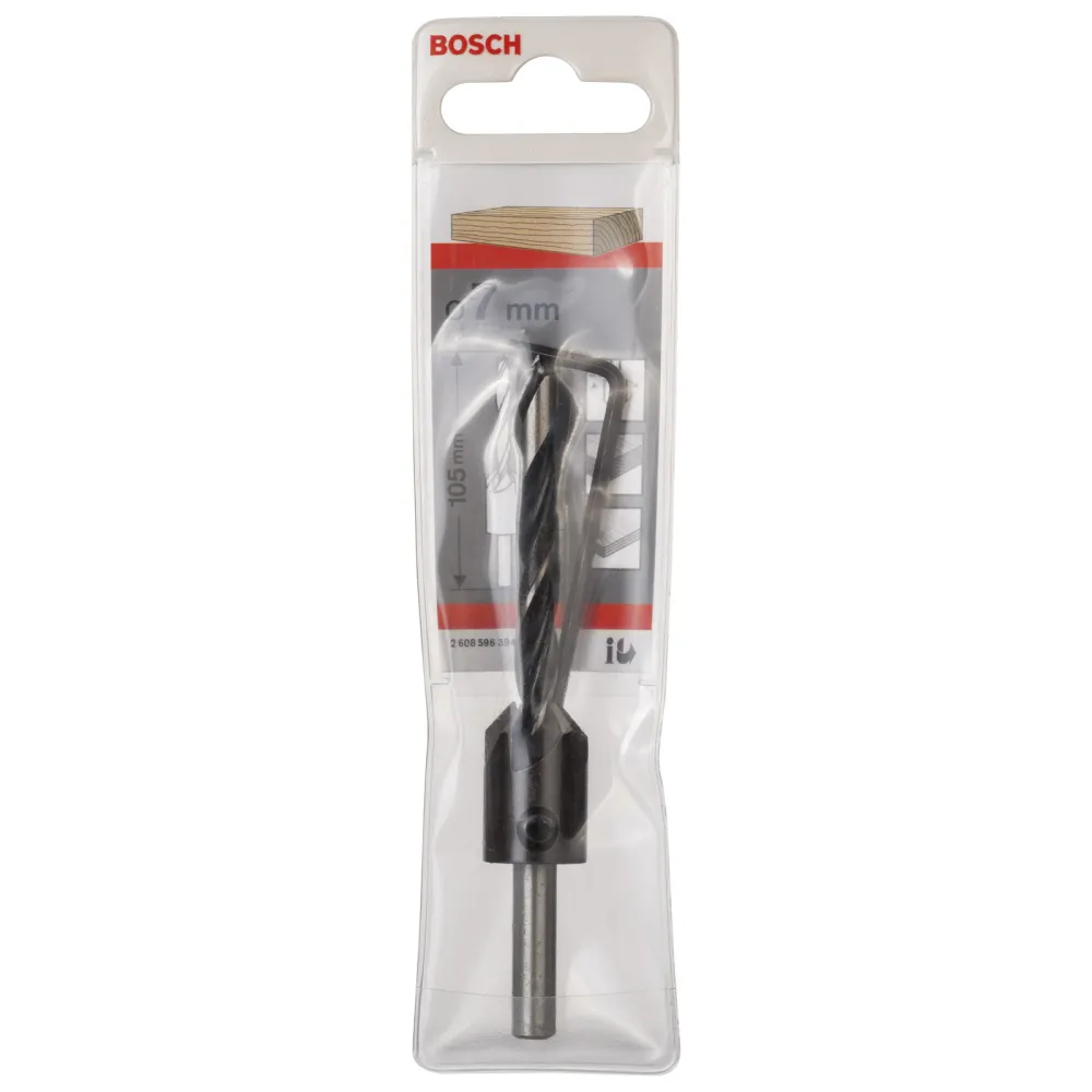Bosch Holzspiralbohrer mit 90°-Senker 7 mm - 2608596394