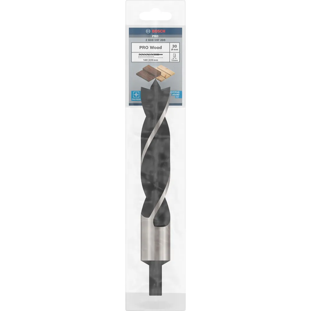 Bosch PRO Wood Holzspiralbohrer 30 x 145 x 220 mm - 2608597208