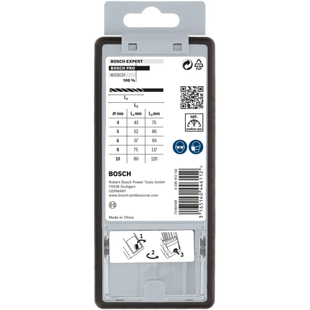 Bosch PRO Wood Holzspiralbohrer-Set. 5-tlg. - 2607010527