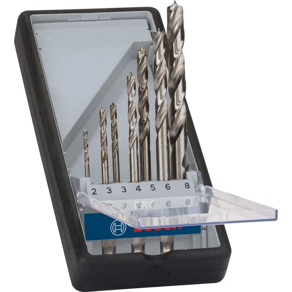 Bosch PRO Wood HSS Holzspiralbohrer-Set. 7-tlg. - 2607019923