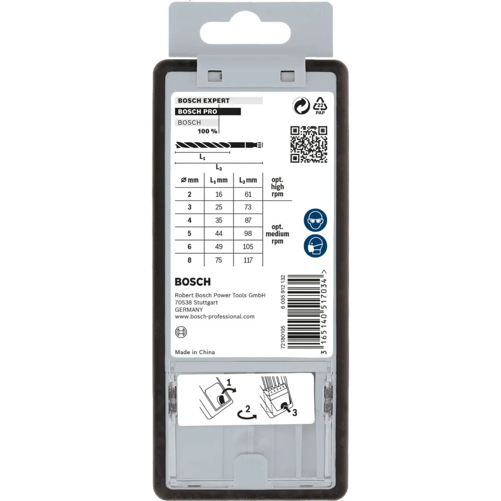 Bosch PRO Wood HSS Holzspiralbohrer-Set. 7-tlg. - 2607019923