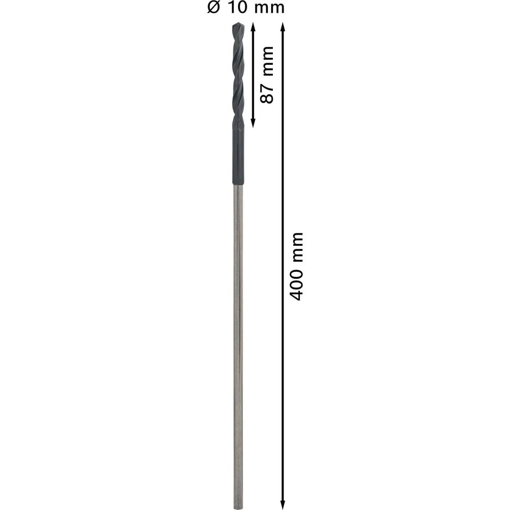 Bosch PRO Wood HSS Installationsbohrer 10 x 87 x 400 mm - 2608596336