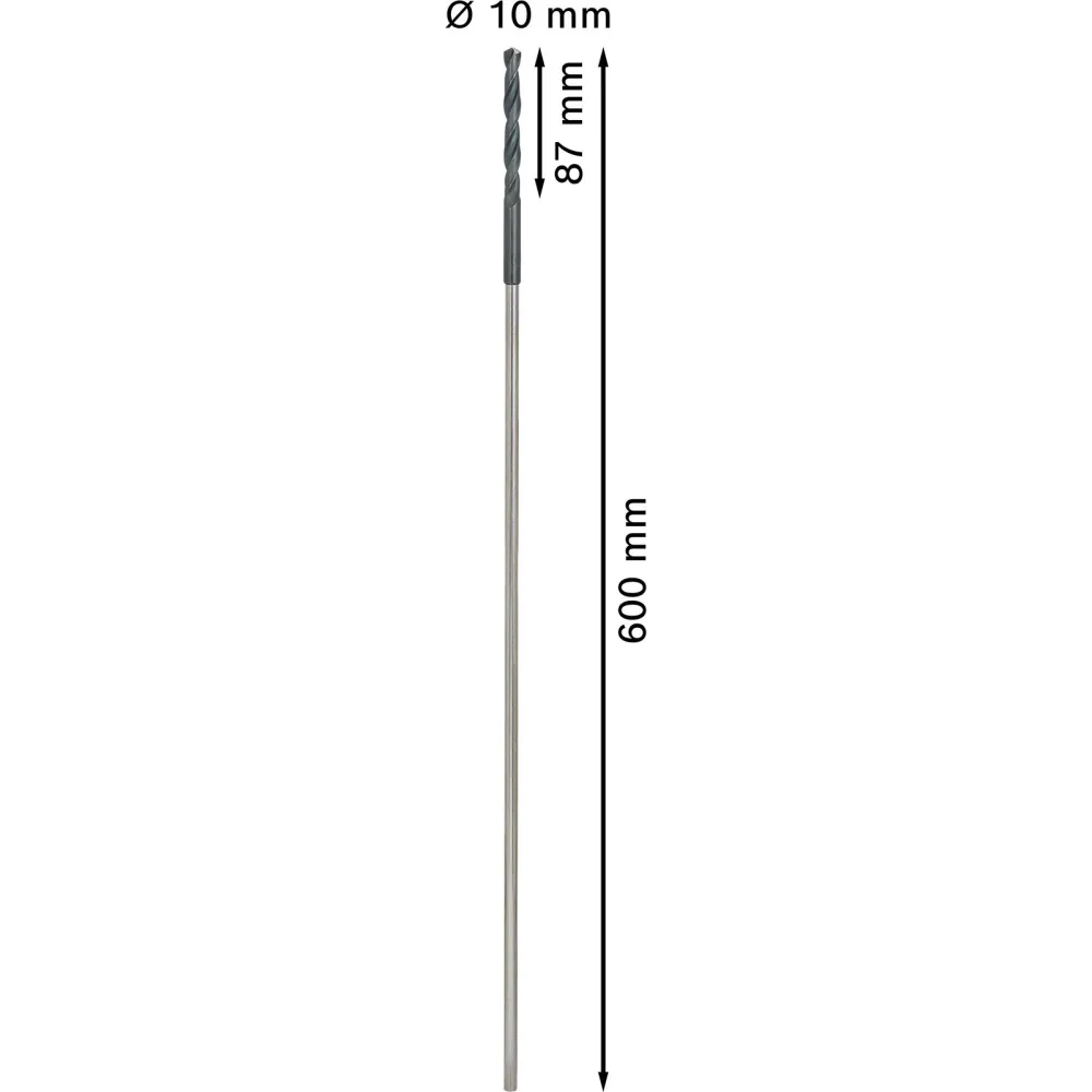 Bosch PRO Wood HSS Installationsbohrer 10 x 87 x 600 mm - 2608596343