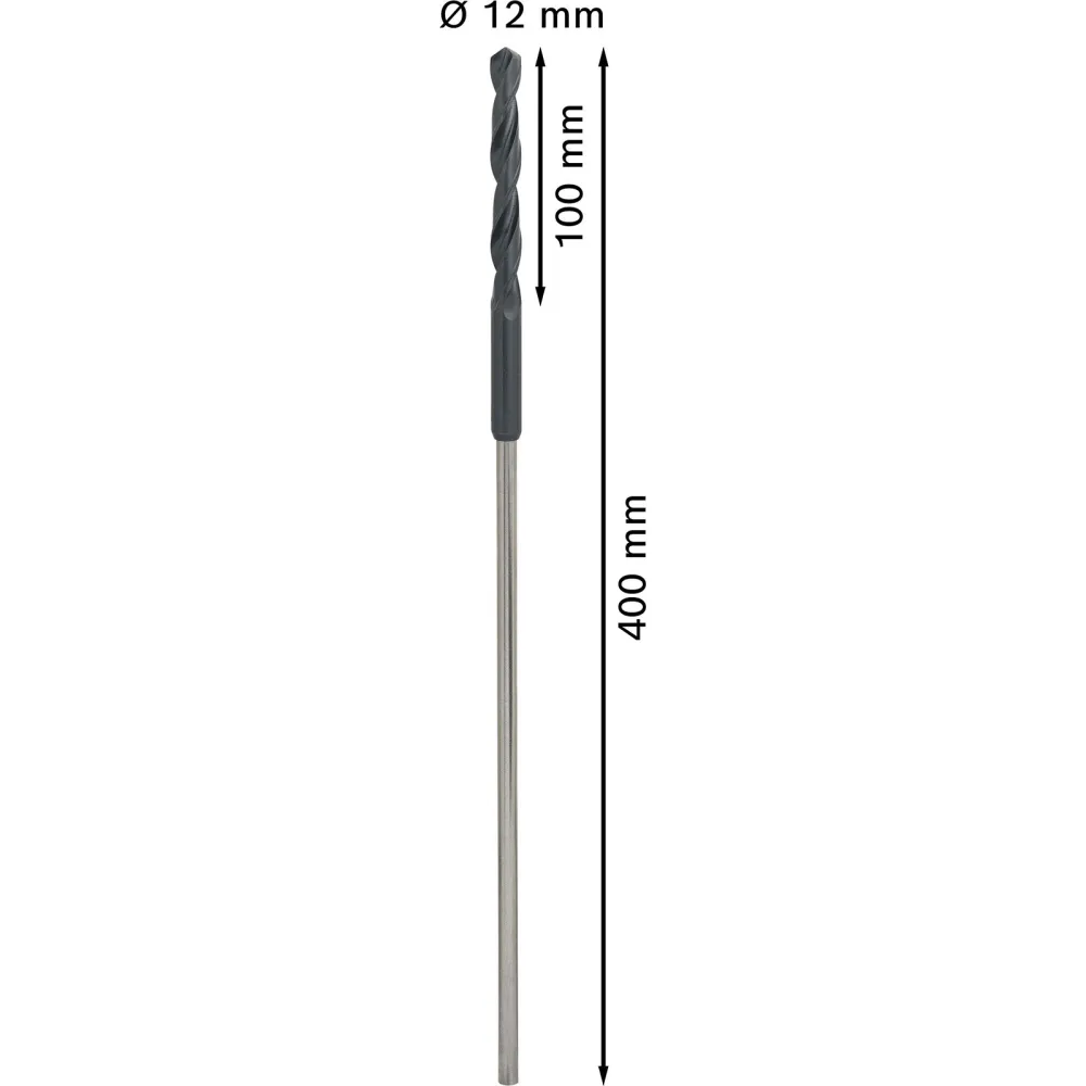 Bosch PRO Wood HSS Installationsbohrer 12 x 100 x 400 mm - 2608596337