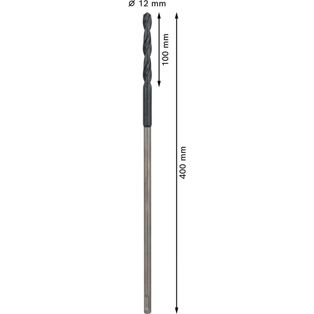 Bosch PRO Wood HSS Installationsbohrer 12 x 100 x 400 mm - 2608597402