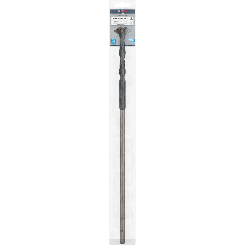 Bosch PRO Wood HSS Installationsbohrer 12 x 100 x 400 mm - 2608597402