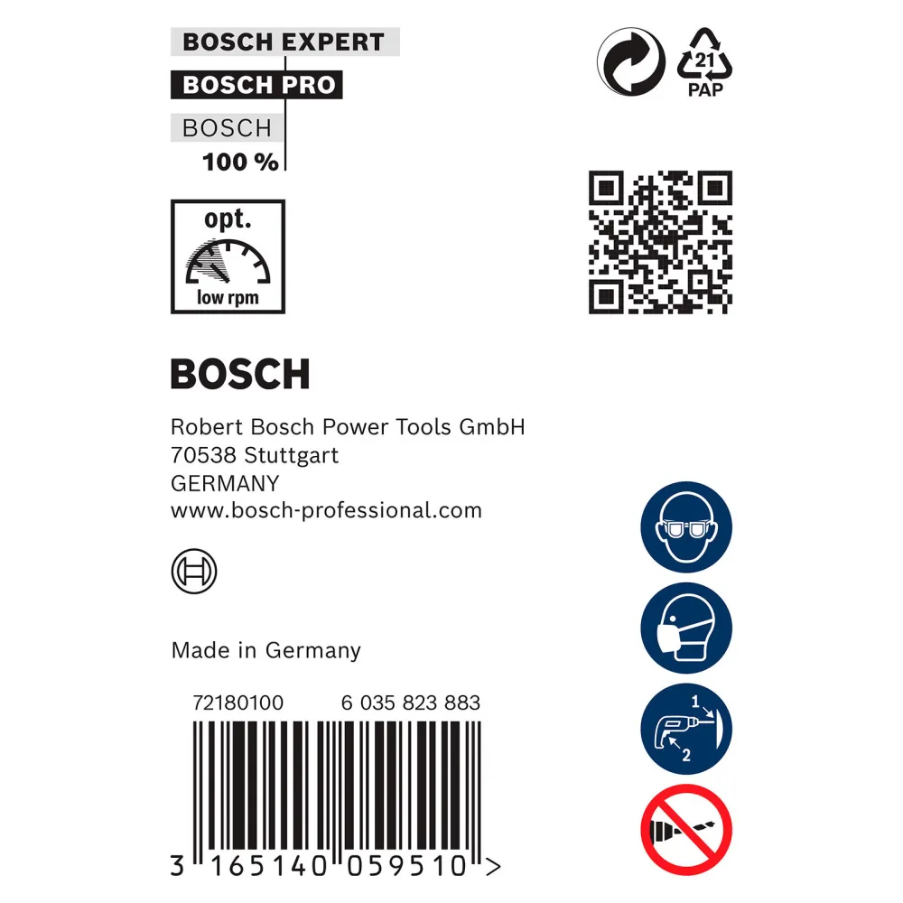 Bosch PRO Wood HSS Installationsbohrer 14 x 100 x 600 mm - 2608596345