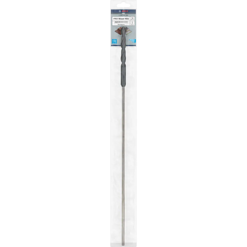 Bosch PRO Wood HSS Installationsbohrer 14 x 100 x 600 mm - 2608596345