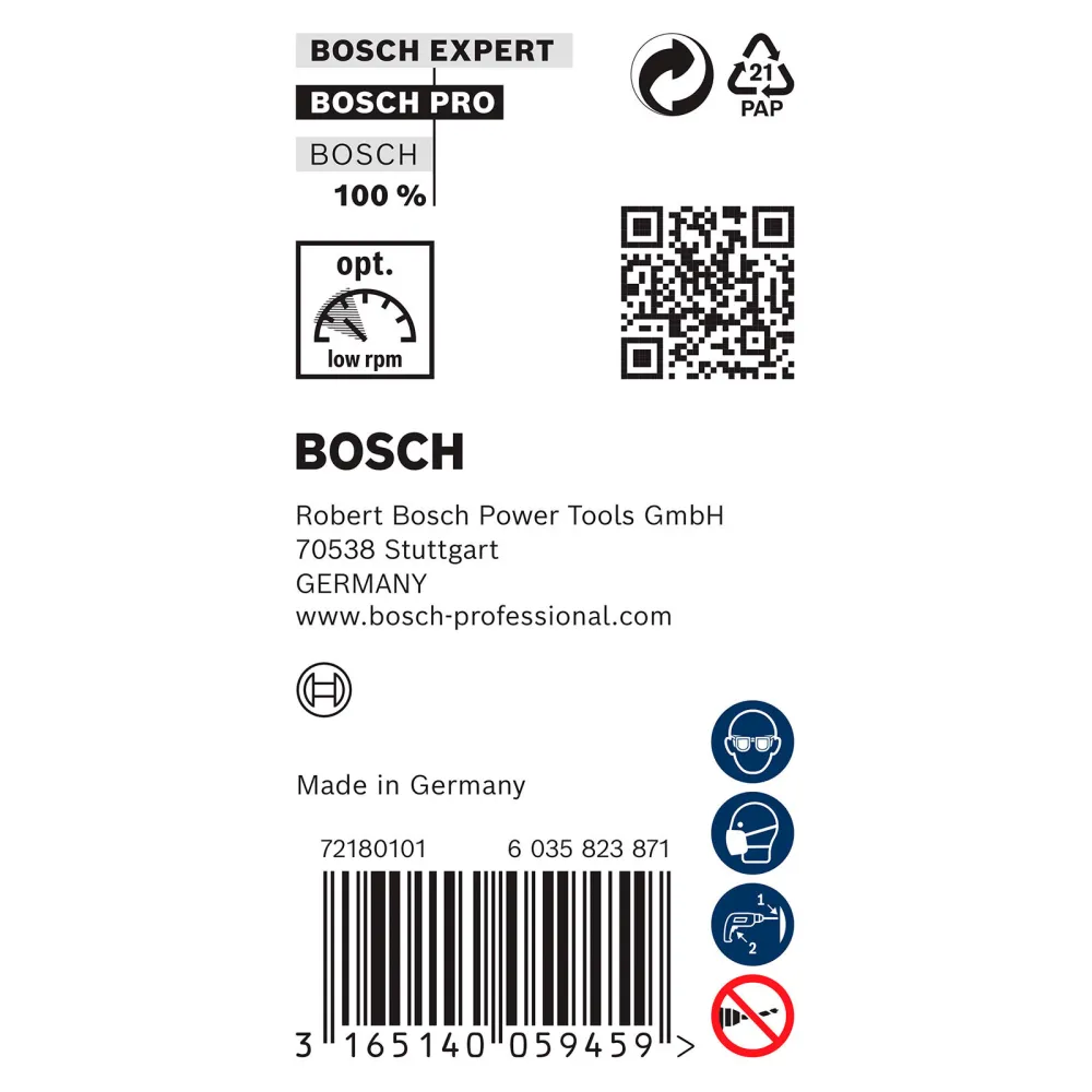 Bosch PRO Wood HSS Installationsbohrer 16 x 100 x 400 mm - 2608596339