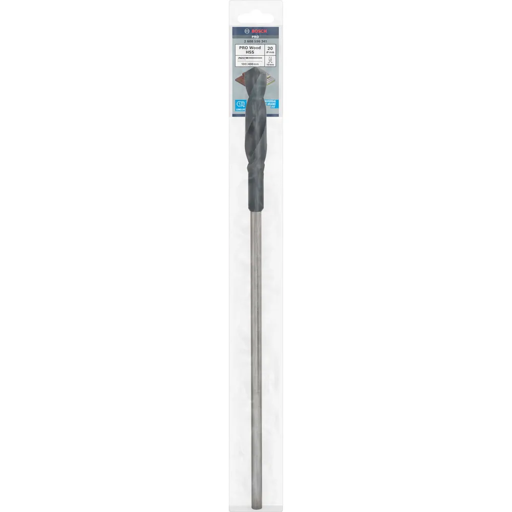 Bosch PRO Wood HSS Installationsbohrer 20 x 100 x 400 mm - 2608596341