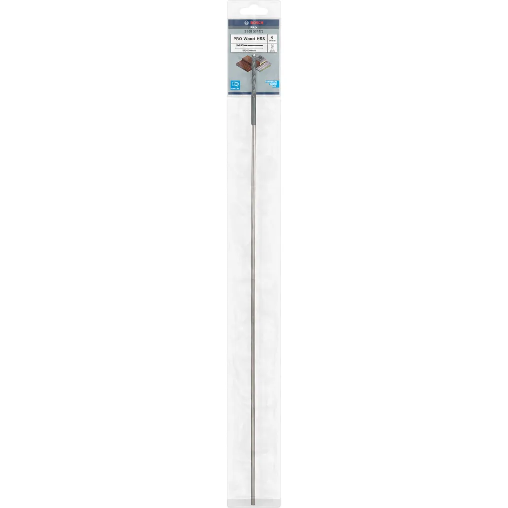 Bosch PRO Wood HSS Installationsbohrer 6 x 57 x 600 mm - 2608597173