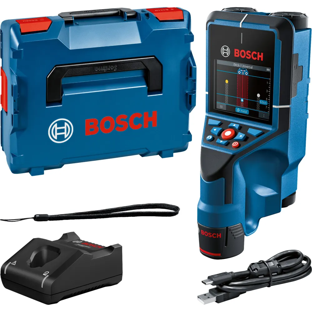 Bosch Ortungsgerät Wallscanner D-tect 200 C 12 V / 1x 2,0 Ah Akku + Ladegerät L-Boxx - 0601081601