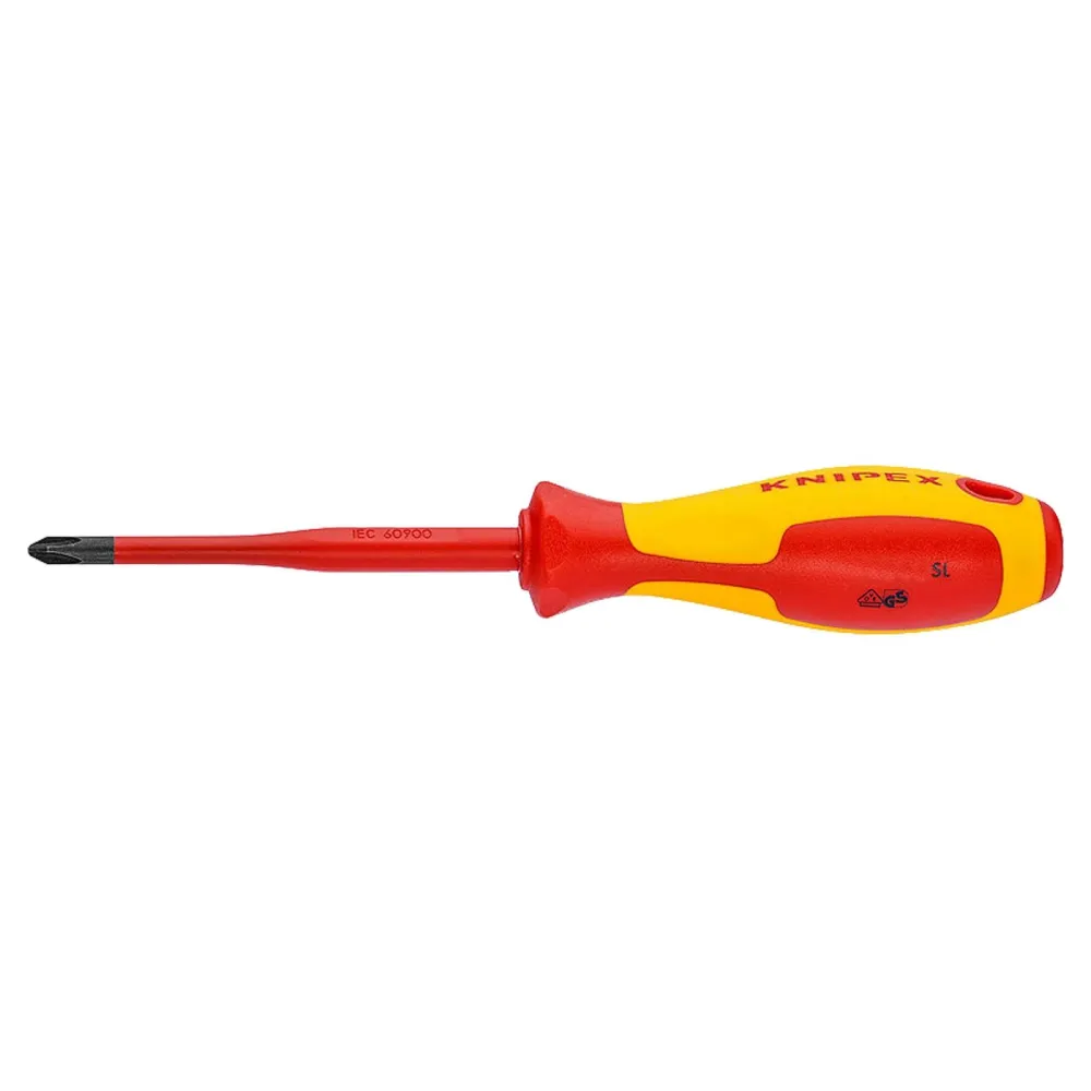 Knipex 1x Schraubendreher Pozidriv® (Slim) für Kreuzschlitzschrauben - 982501SL