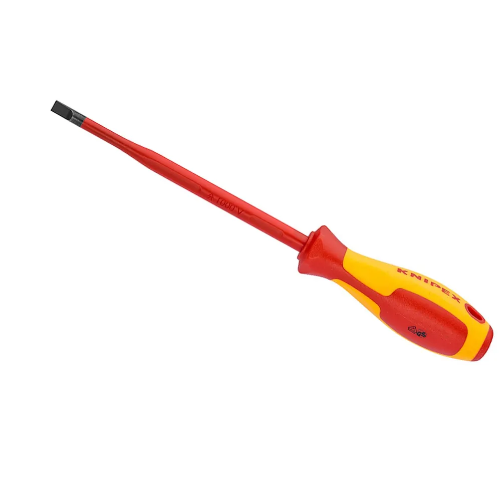 Knipex 1x Schraubendreher (Slim) für Schlitzschrauben - 982055SL