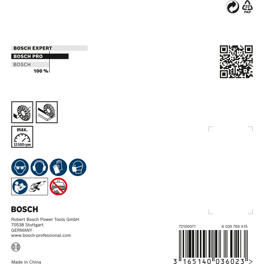 Bosch PRO Metal heavy Kegelbürste 100 x 0,50 mm Gewinde - 2608622011