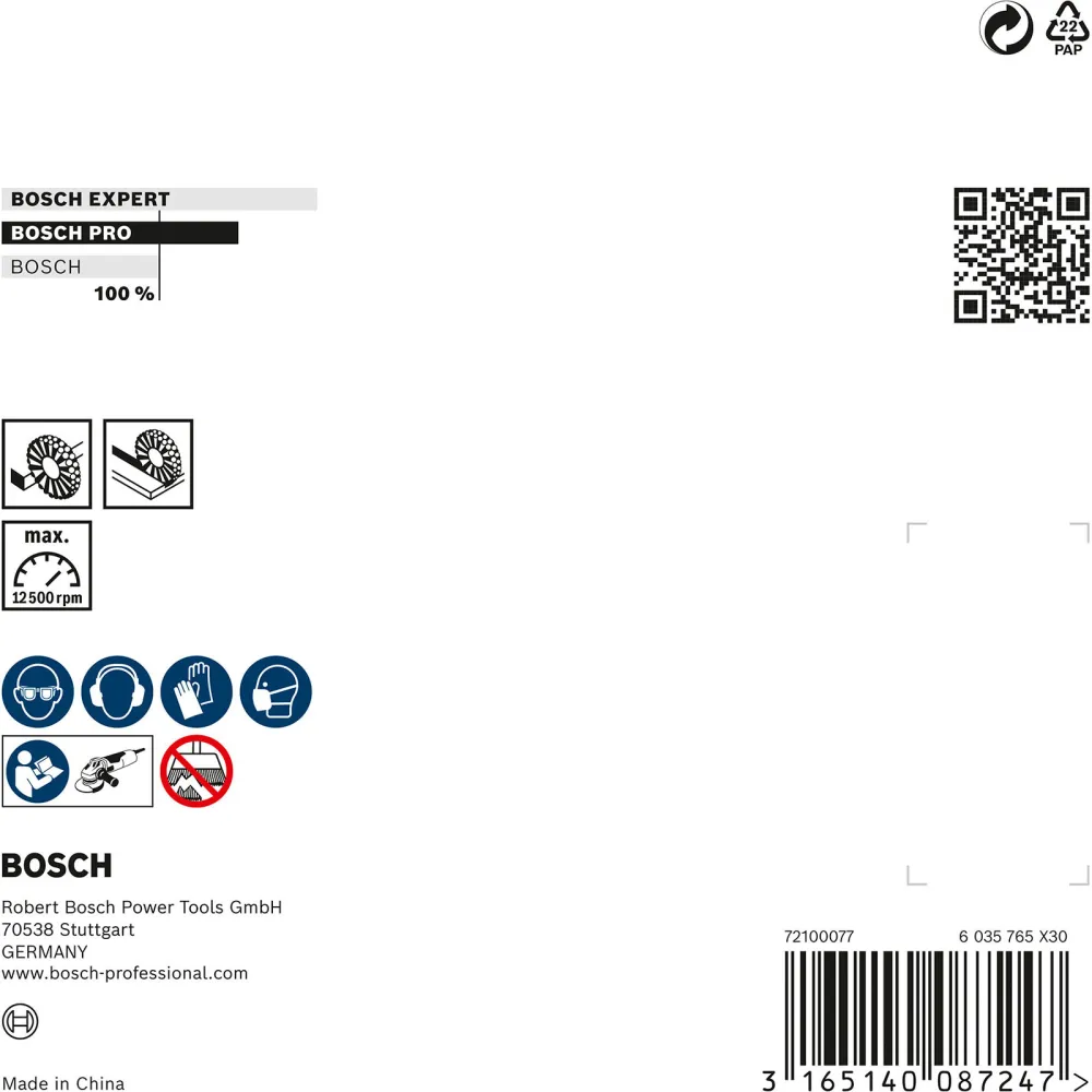 Bosch PRO Metal heavy Kegelbürste 115 x 0,50 mm Gewinde - 2608622058