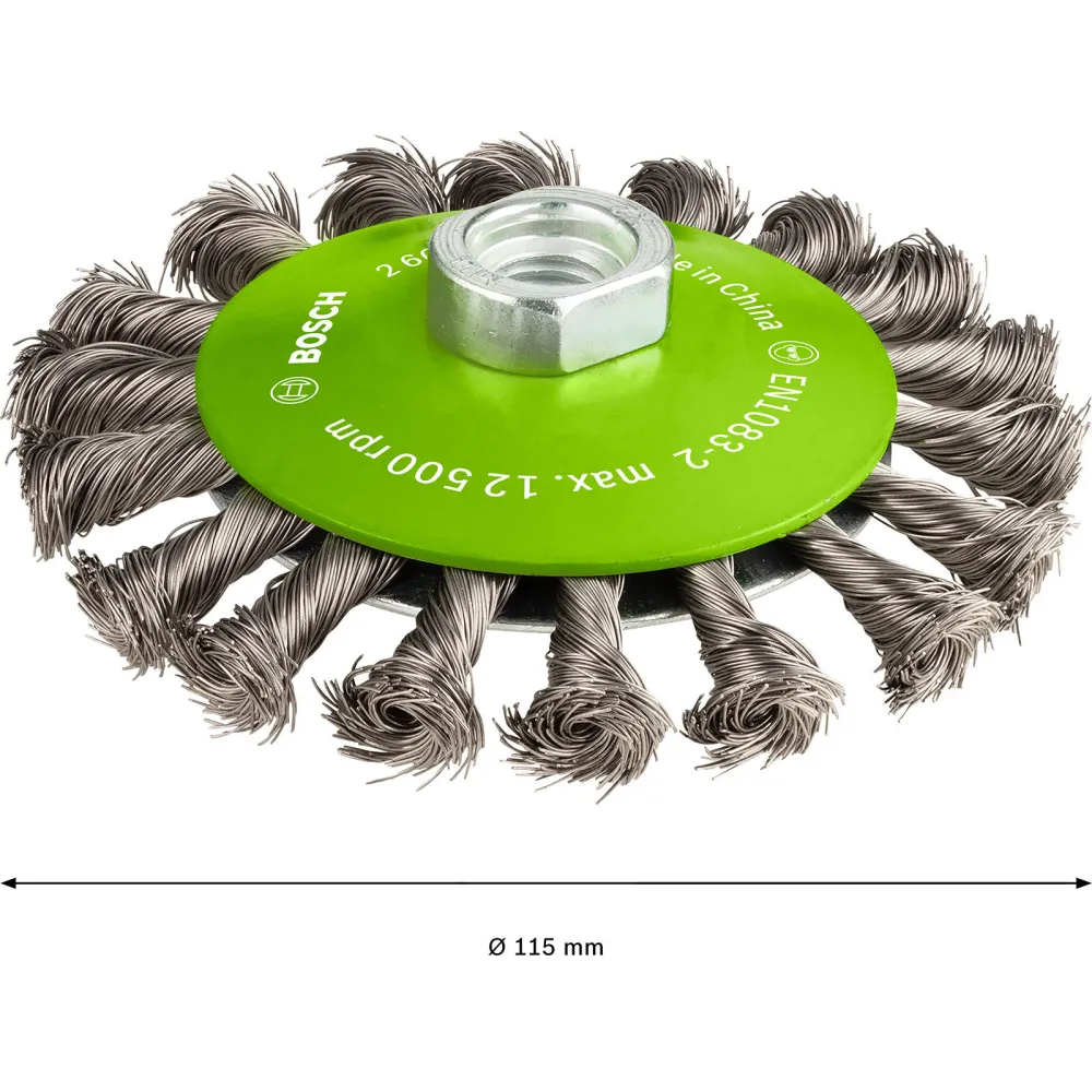 Bosch PRO Stainless Steel heavy Kegelbürste 115 x 0,35 mm Gewinde - 2608622109