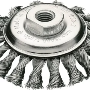 Lessmann Zopfkegelbürste Ø115 mm STA 12 mm 15.000 min-¹ - 472257