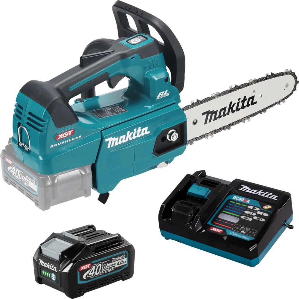 Makita UC002GM101 Akku-Top-Handle-Kettensäge 40V max. / 1x 4,0 Ah Akku + Ladegerät